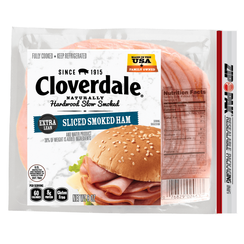 Sliced Smoked Ham Cloverdale Foods